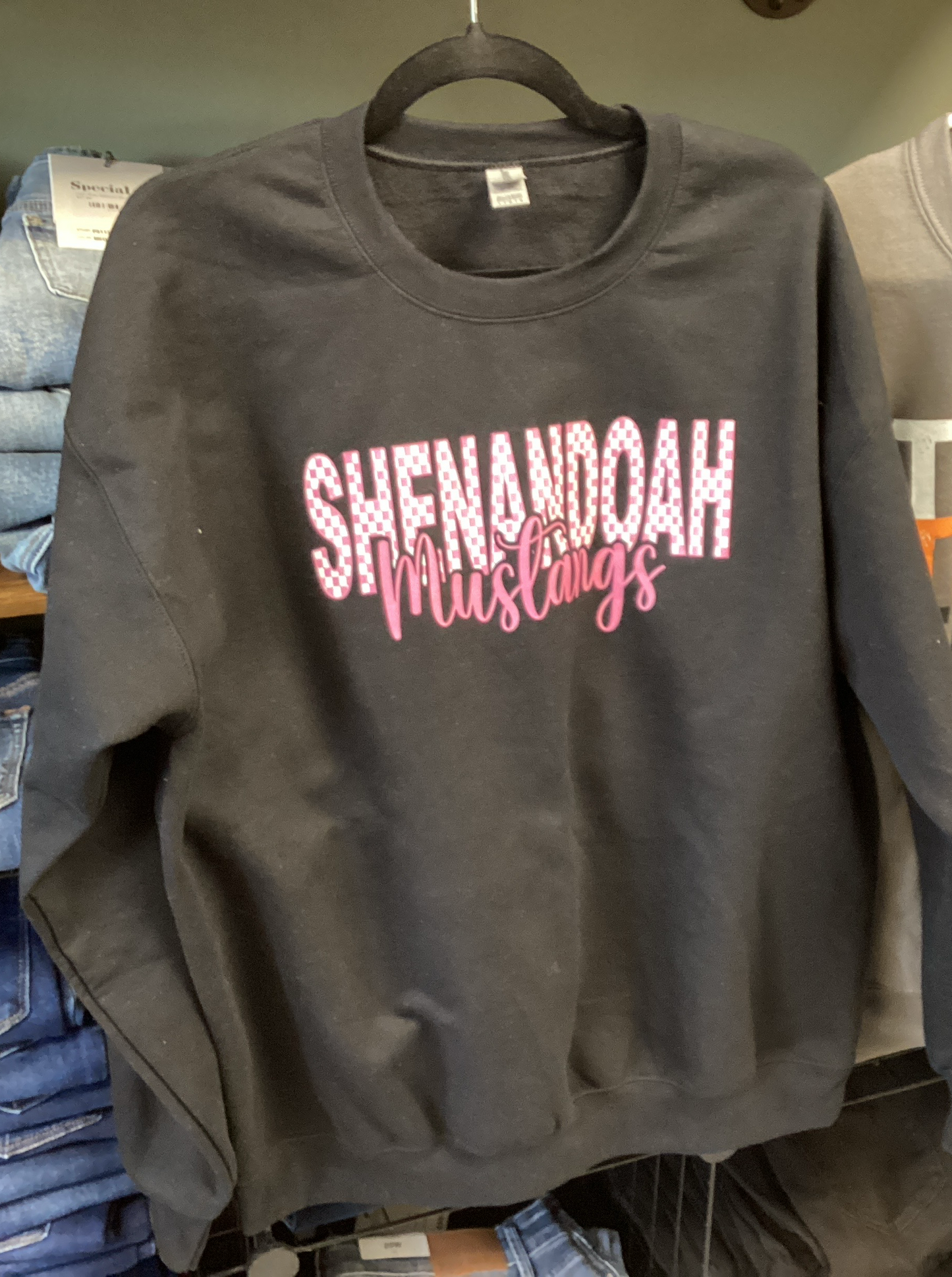 Pink Out Mustangs Crewneck