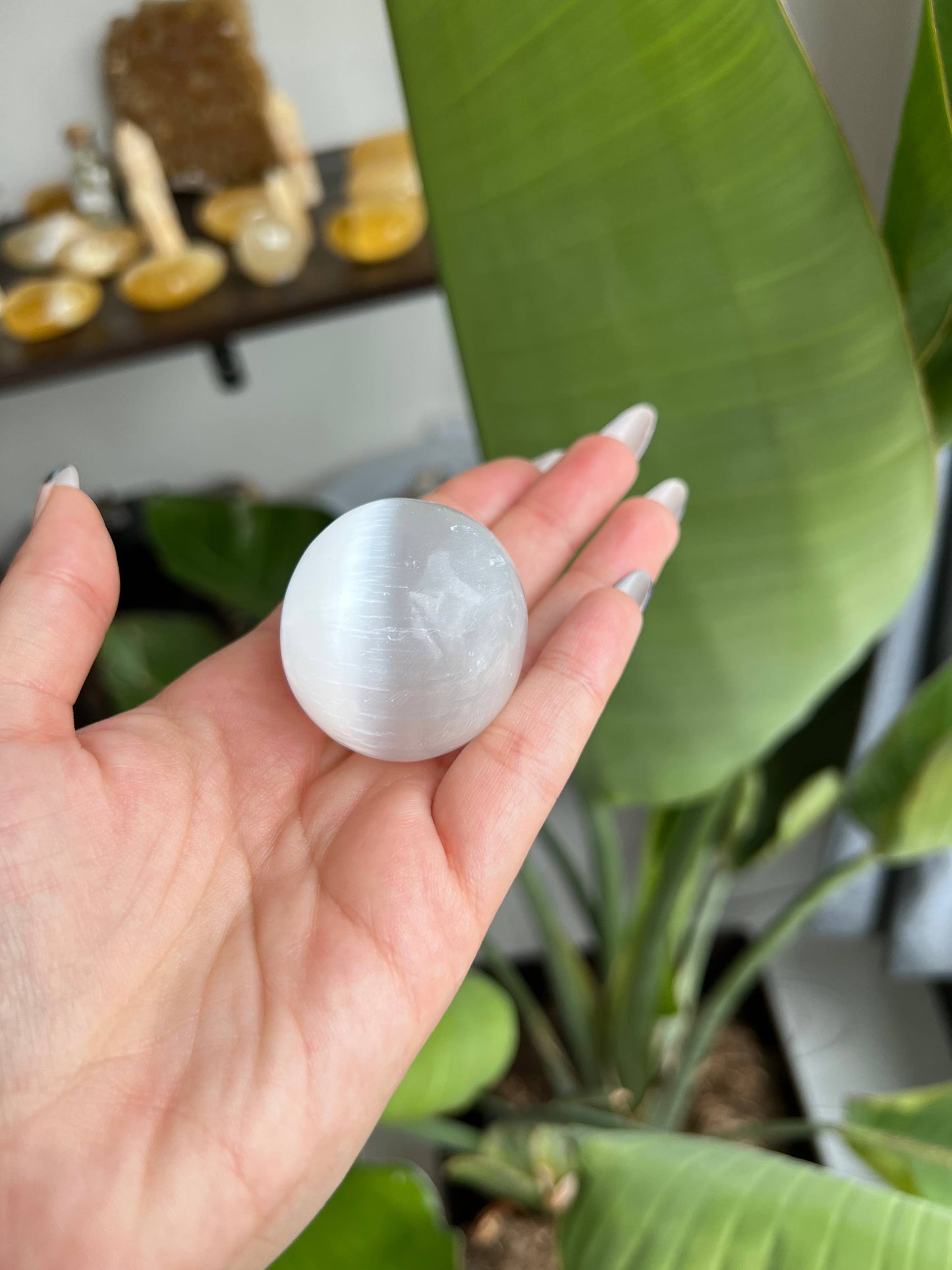 Sapphire & Sage - Small Selenite Crystal Sphere