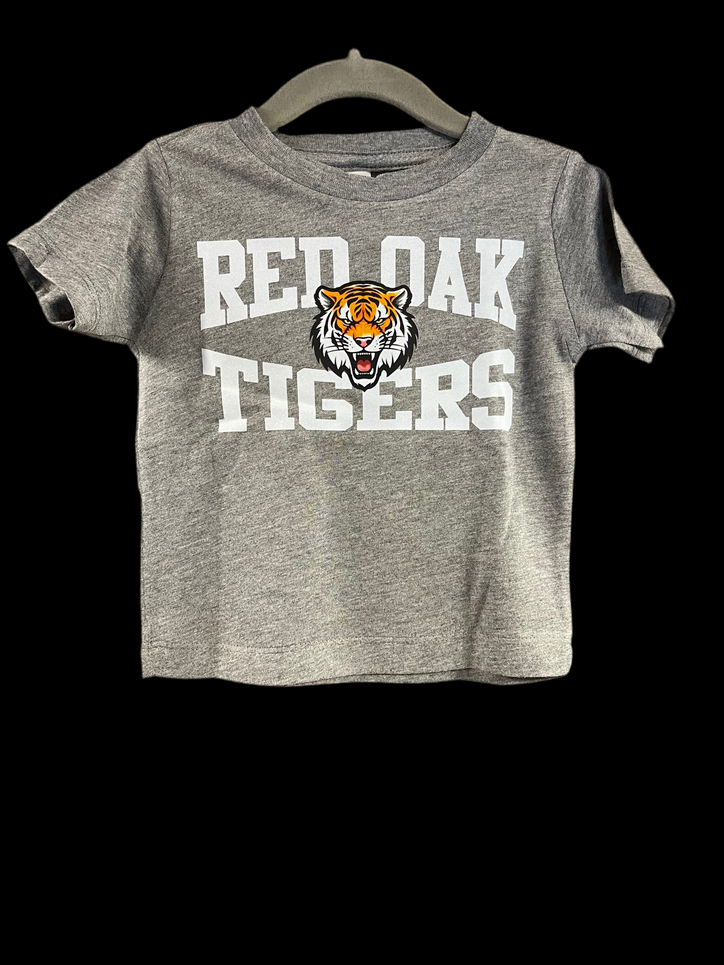 Red Oak Tigers Block White T-shirt