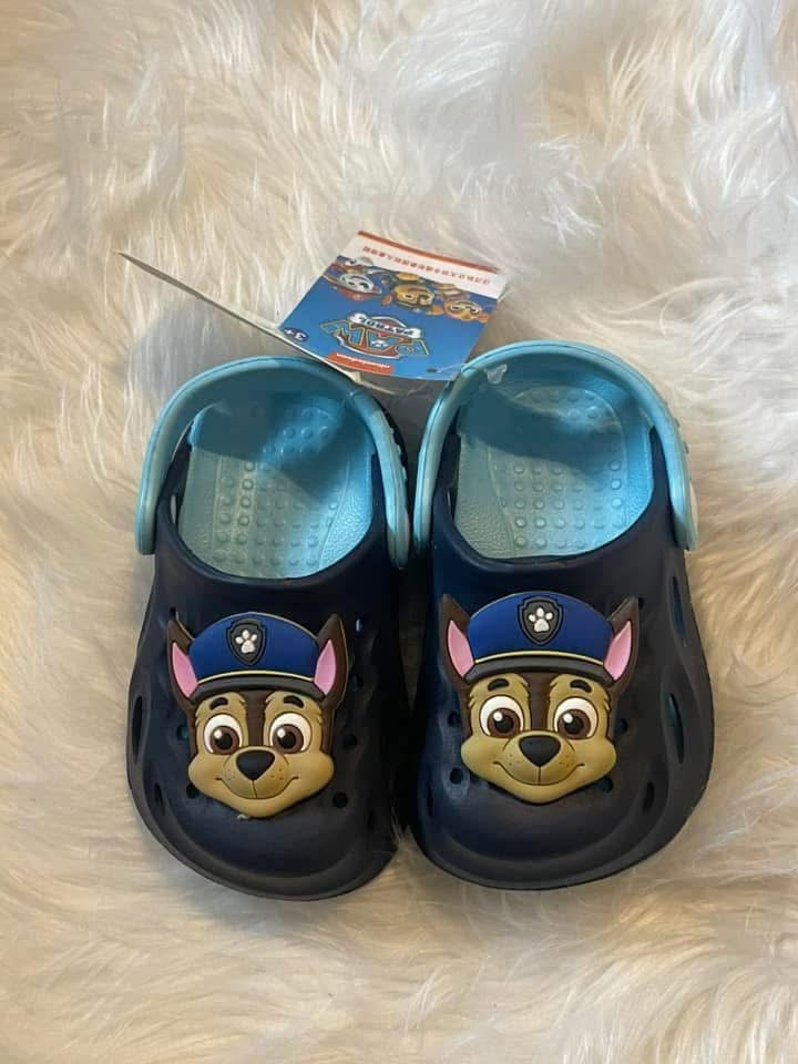 Blue dog shoes