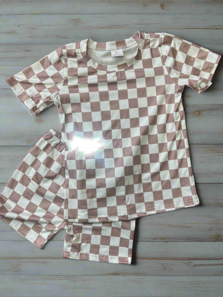 Checkered pajama set