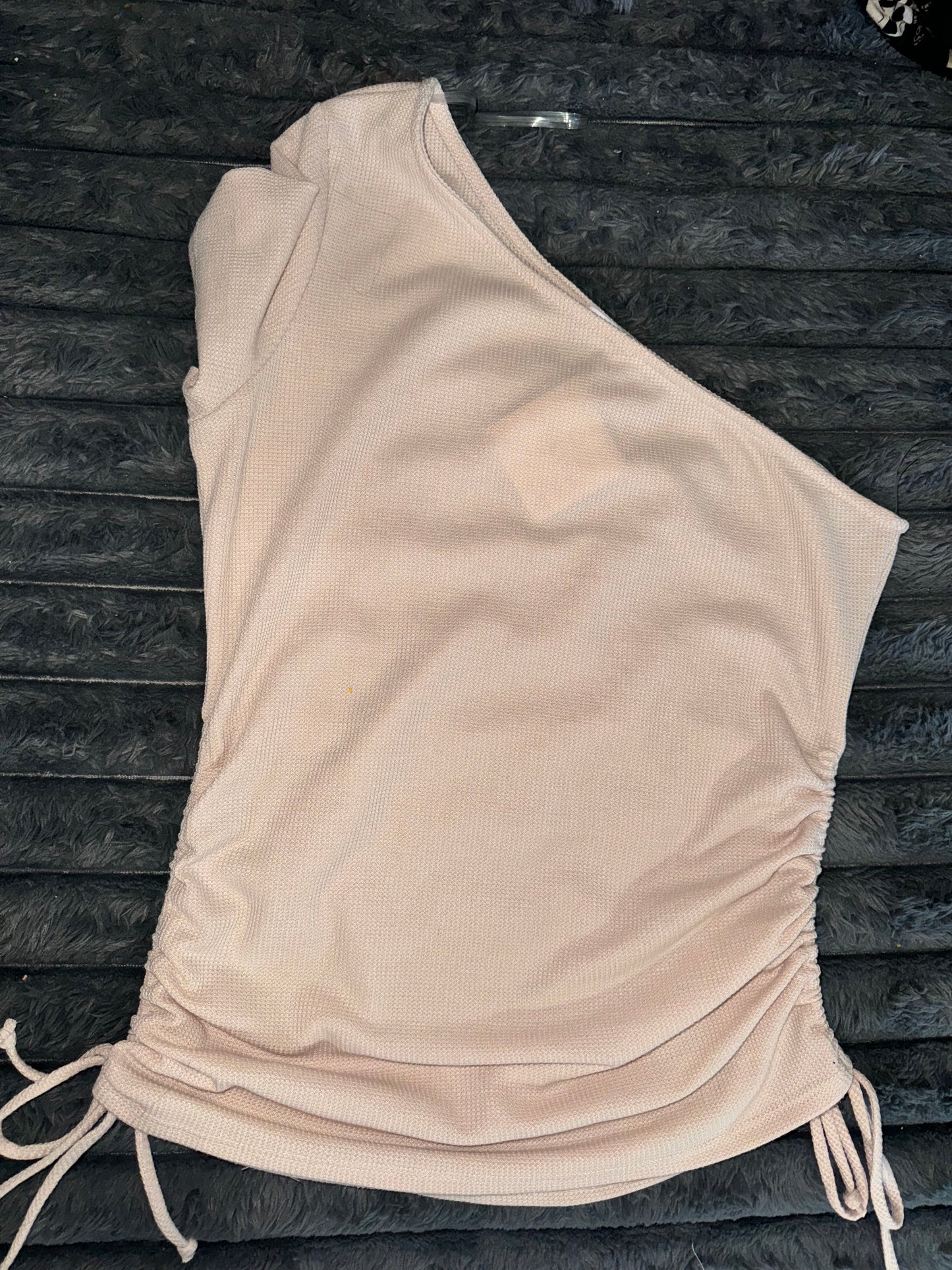 Gigi brand one shoulder ivory top