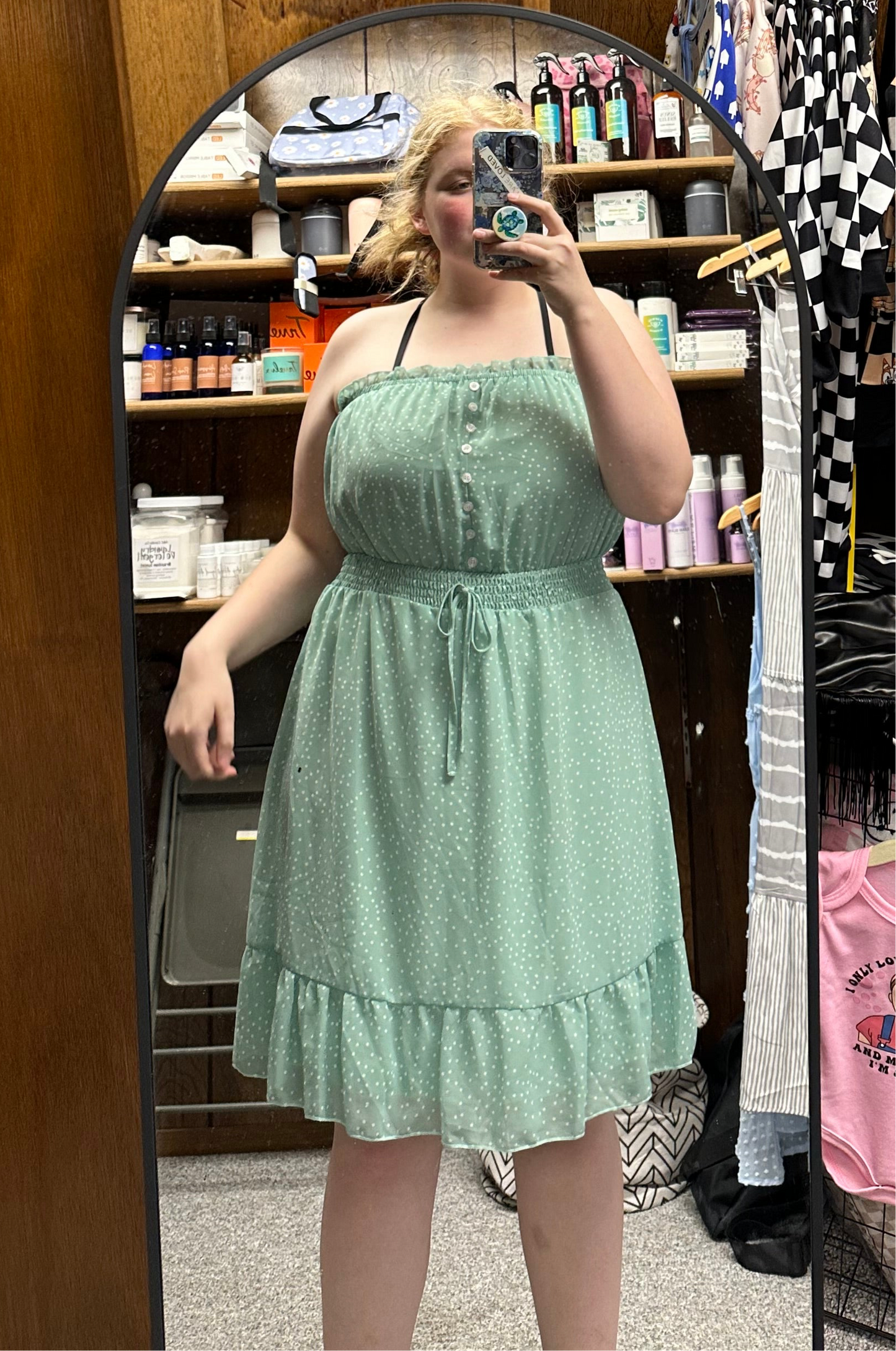 Style Lush green strapless dress