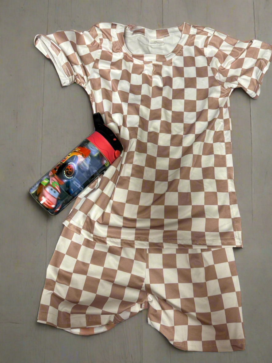 Checkered pajama set