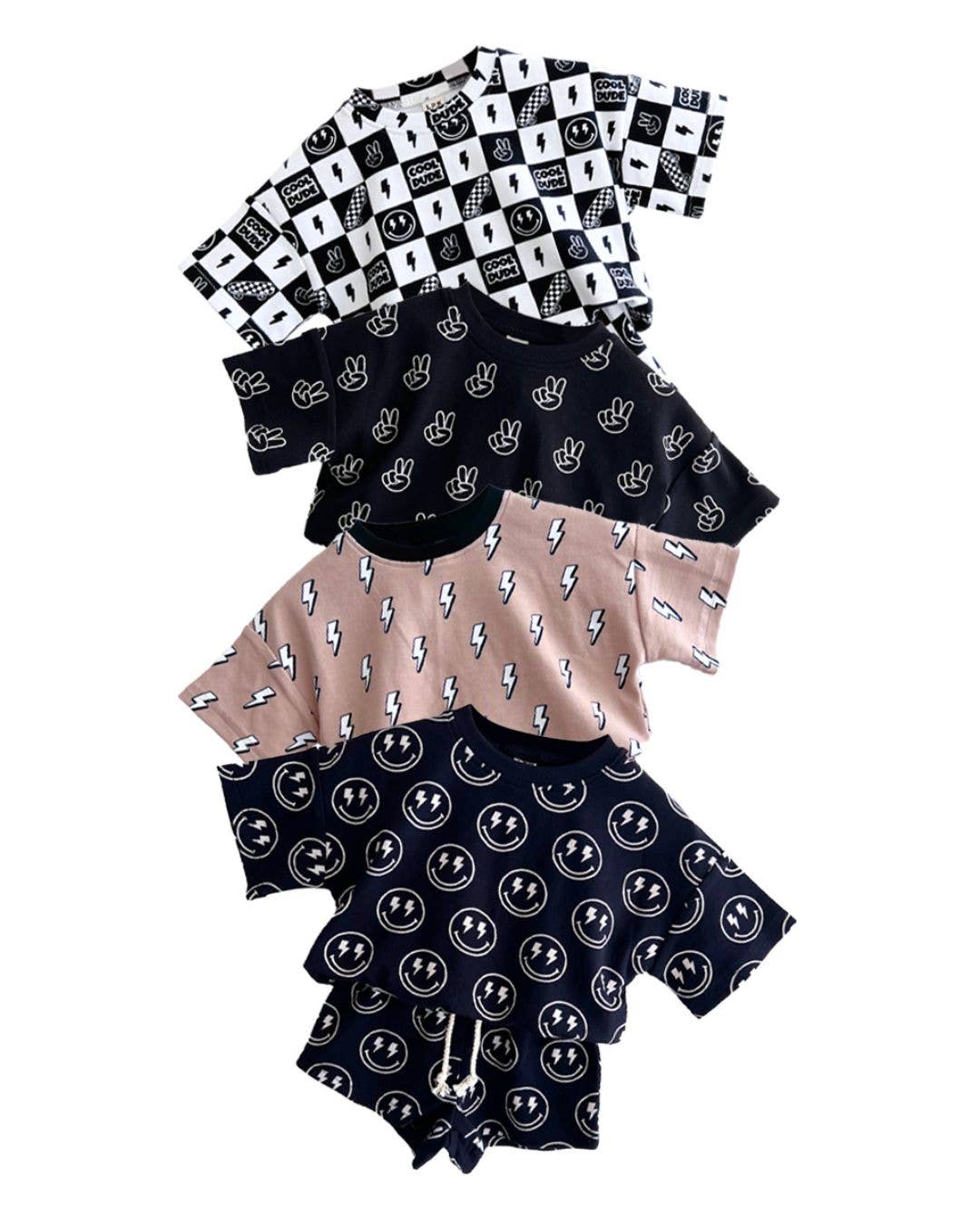 Lucky Panda Kids - Shorts Set | Electric Smiley