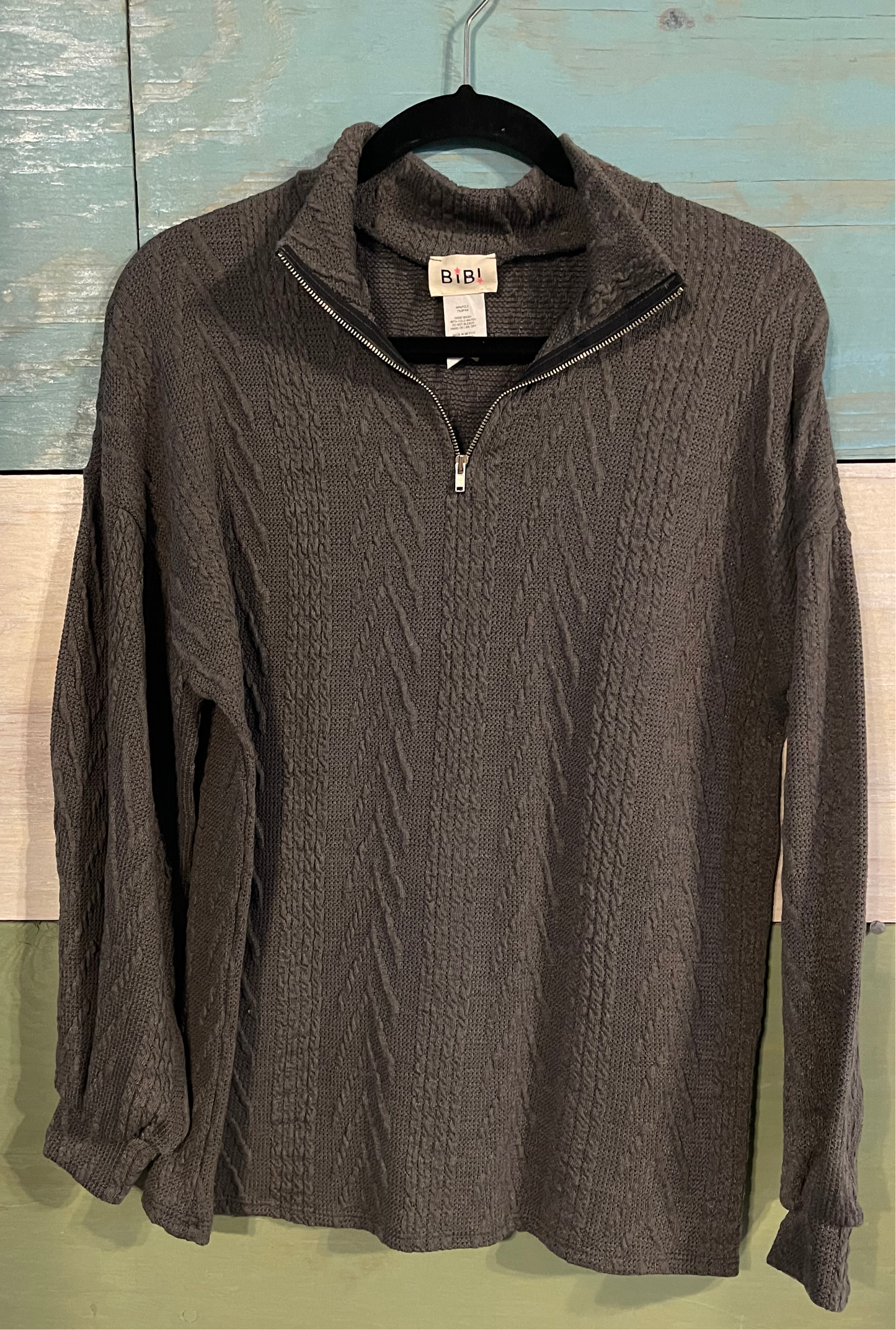 BIBI Half-zip Knit Sweater