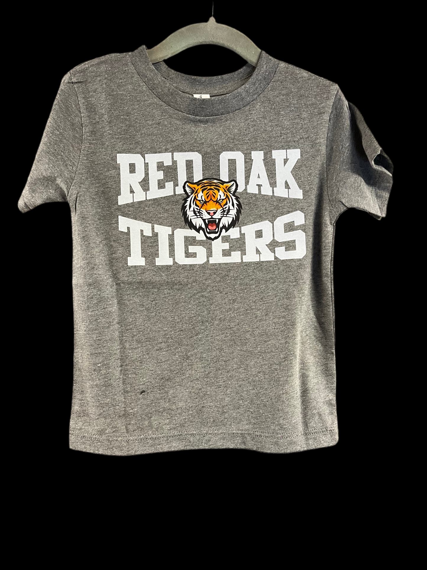 Red Oak Tigers Block White T-shirt