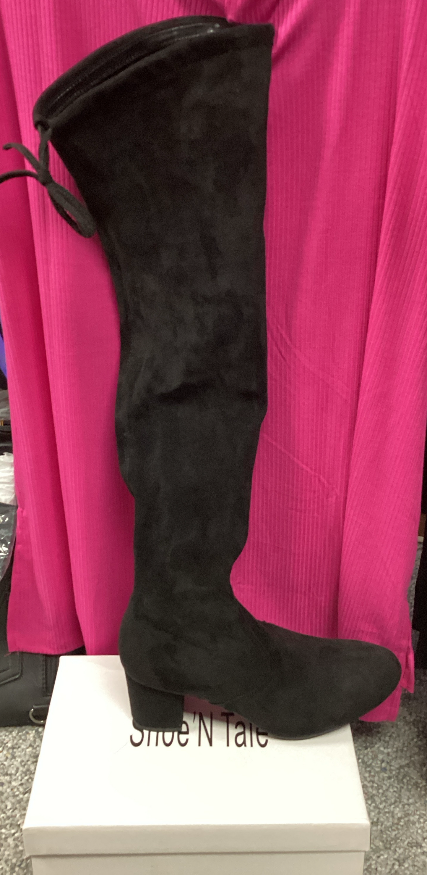 Knee High Chunk Heel Boots
