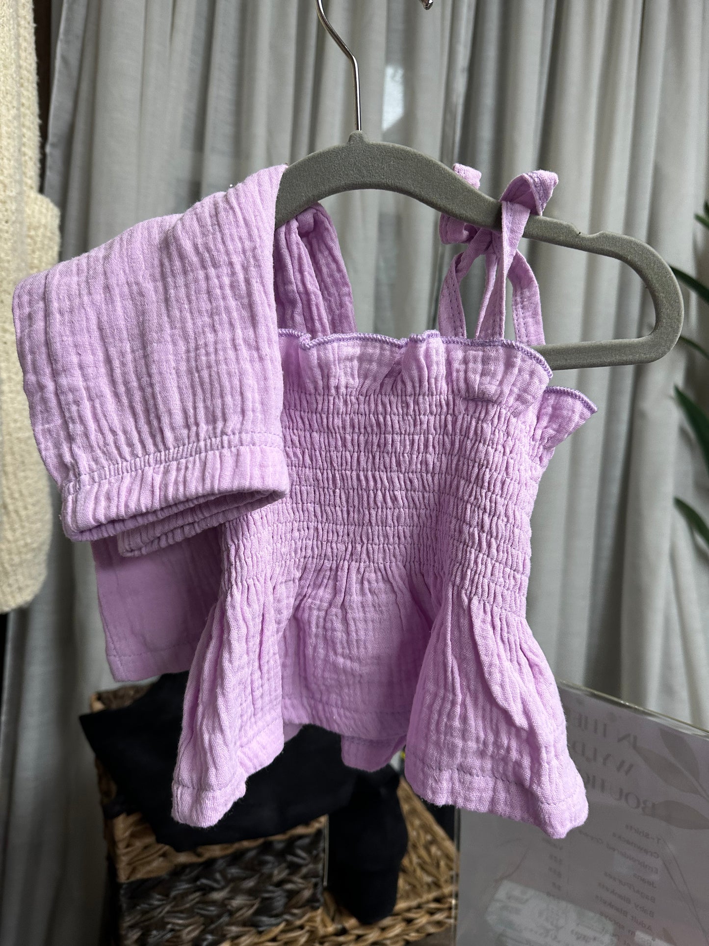 Toddler crop set