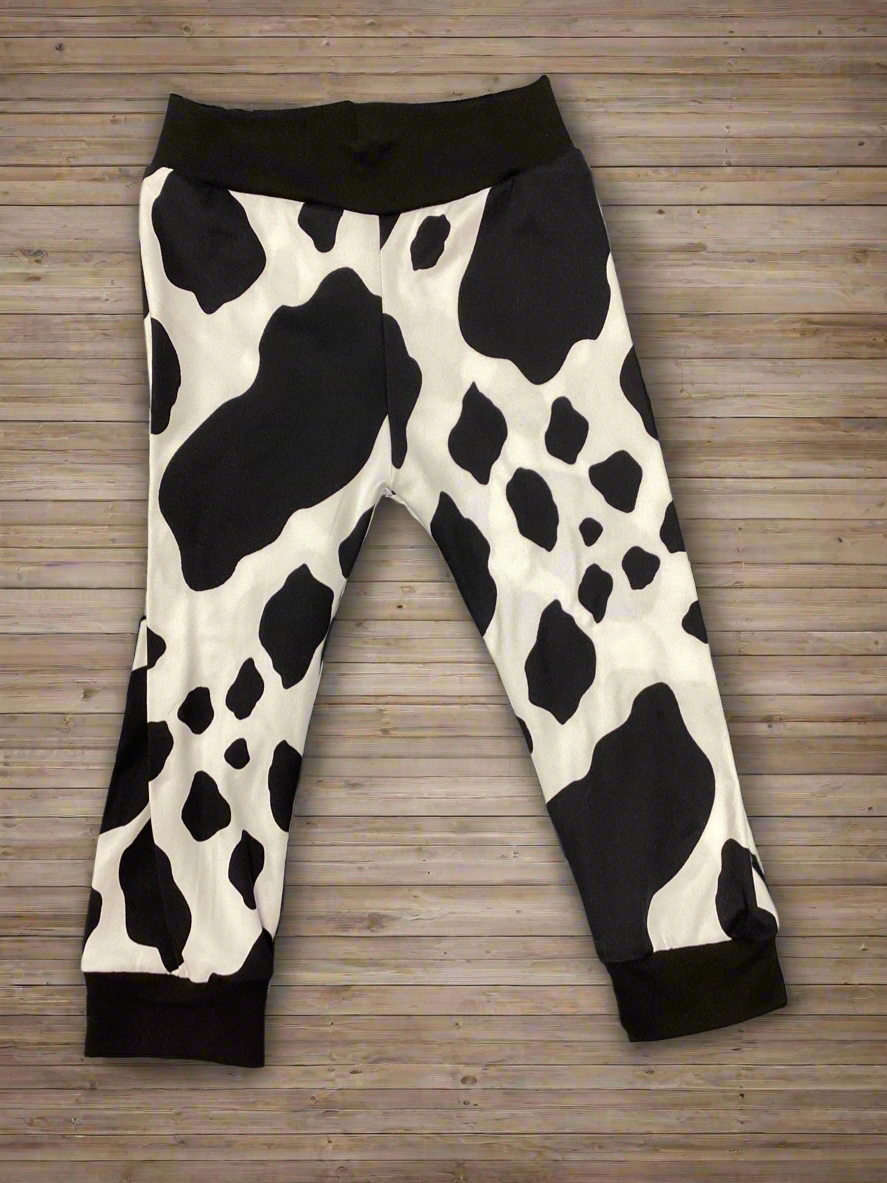 Toddler cow print pants