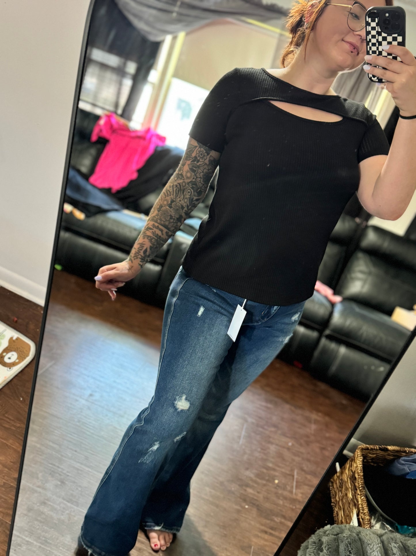 Keyhole Black top
