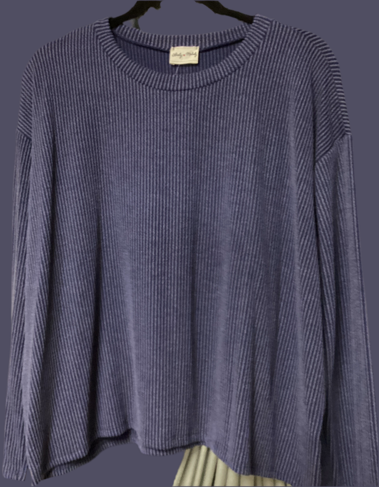 Lovely Melody Ribbed Blouse