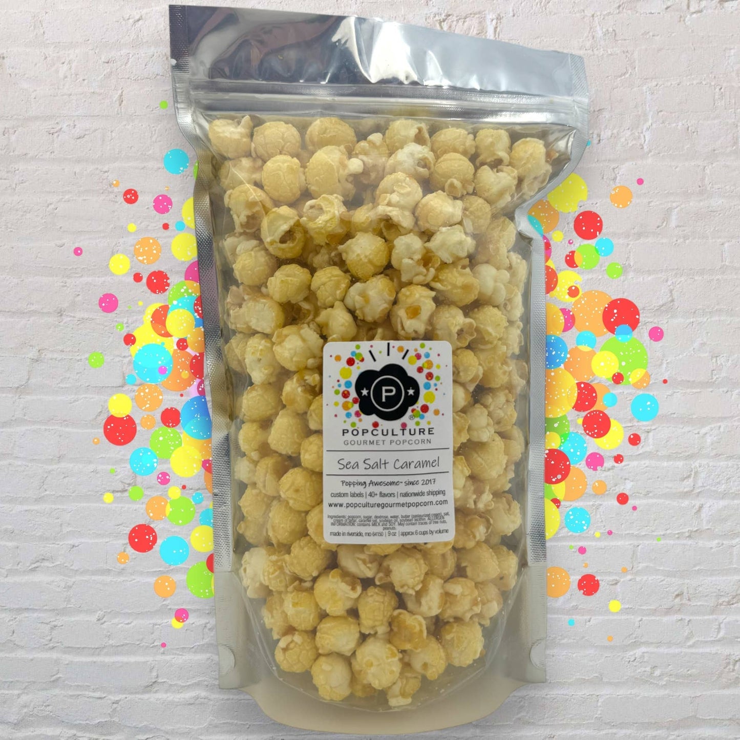 Popculture Gourmet Popcorn - Sea Salt Caramel: Junior (approx 6 cups)