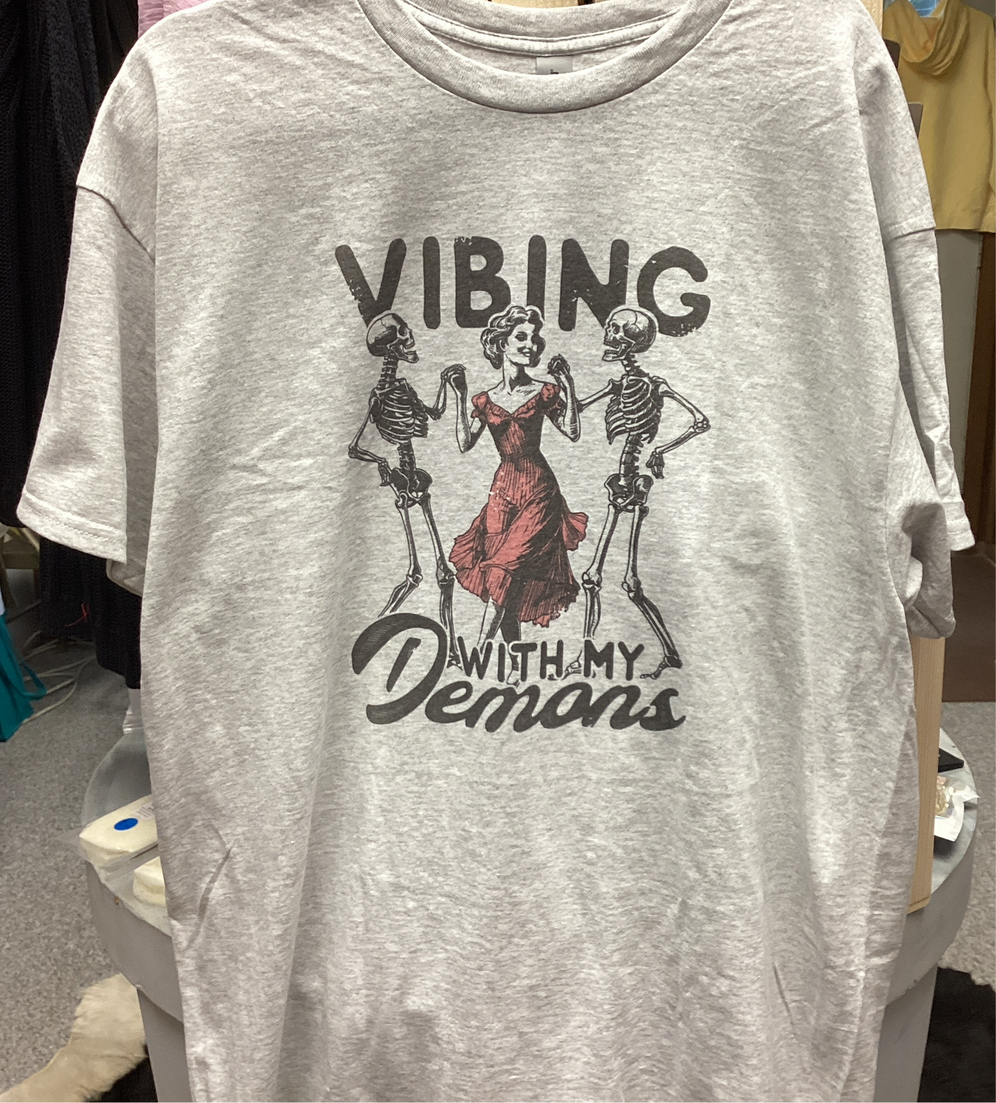 Vibing w my Demons Adult tshirt