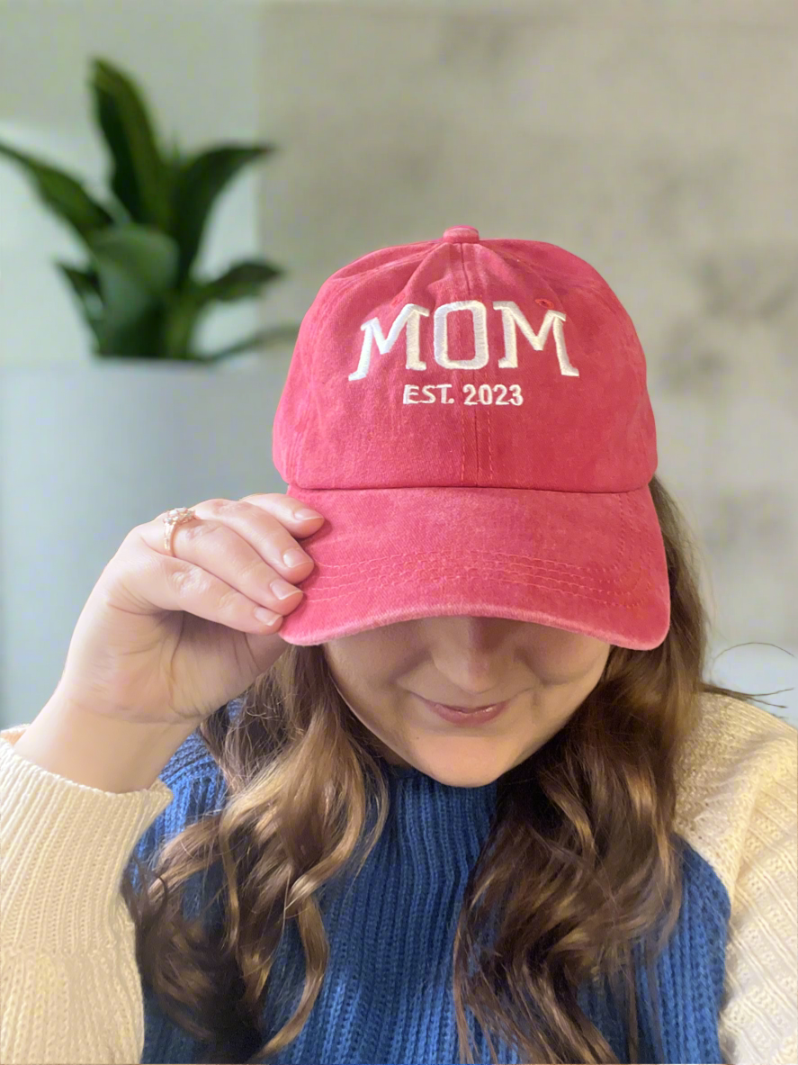Red Mom Est. 2023 Ballcap