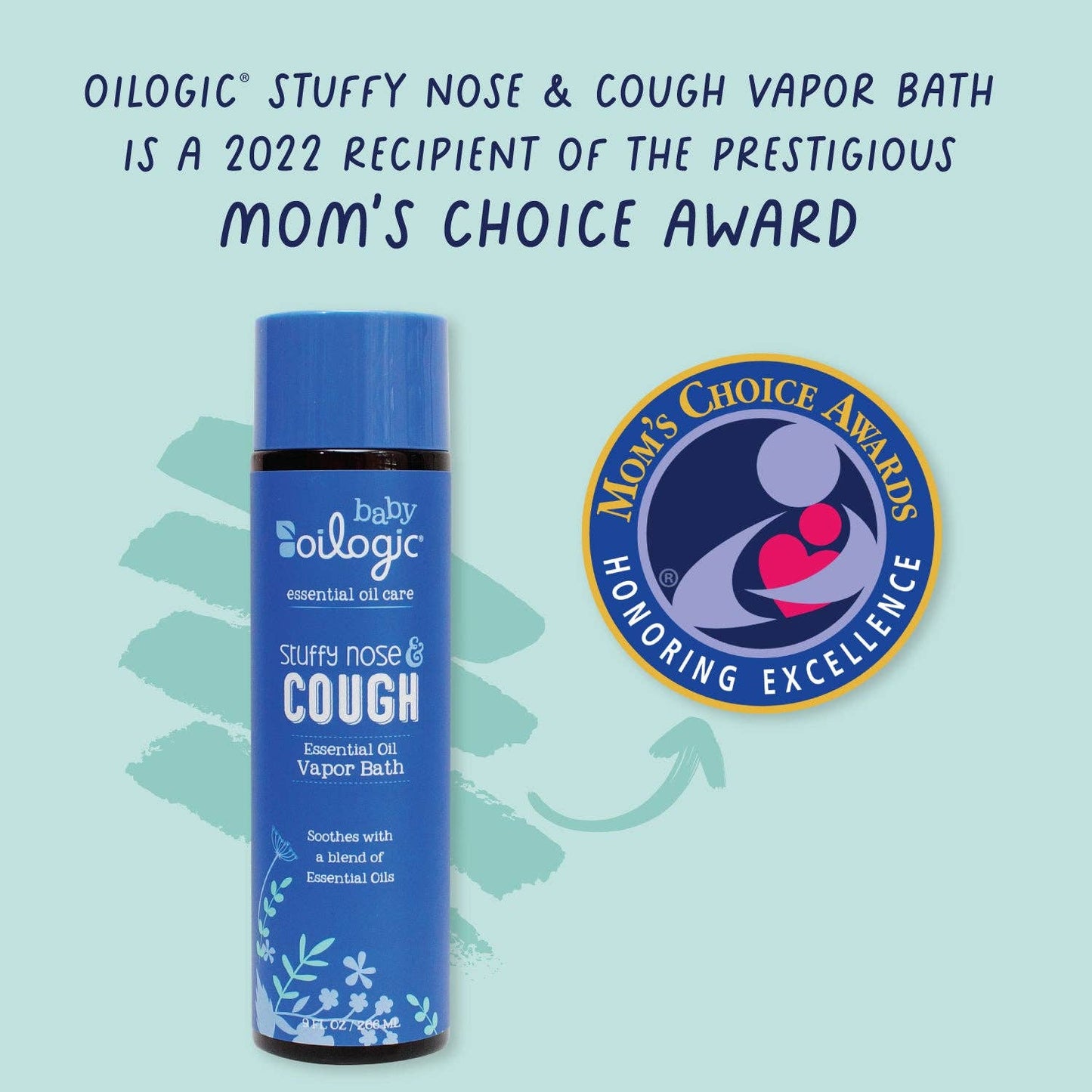 Oilogic Baby & Kid Solutions - Stuffy Nose & Cough Vapor Bath