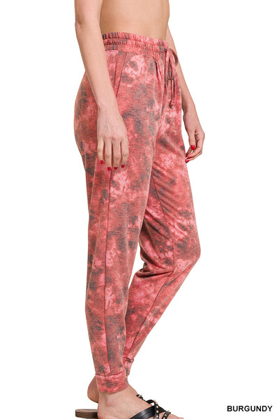 Burgundy joggers