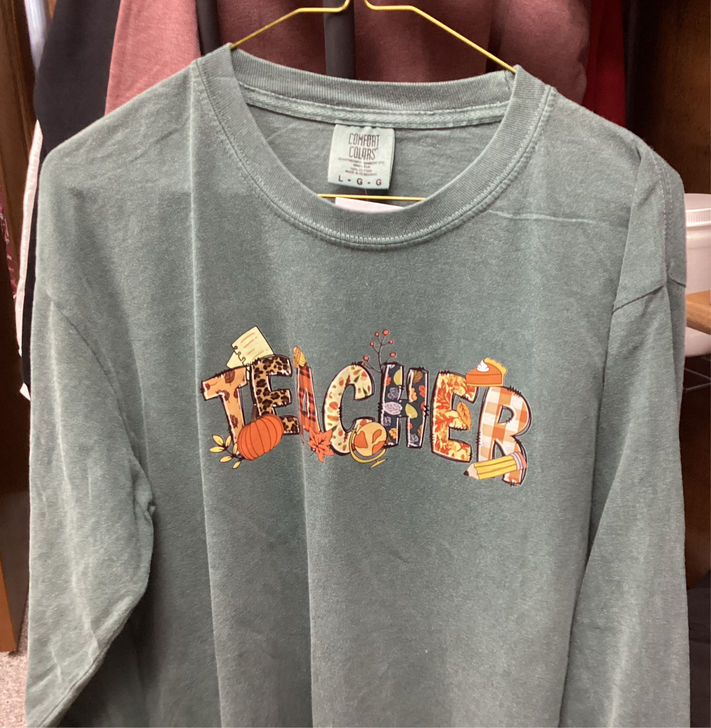 Techer Fall Long Sleeve Pepper Tee
