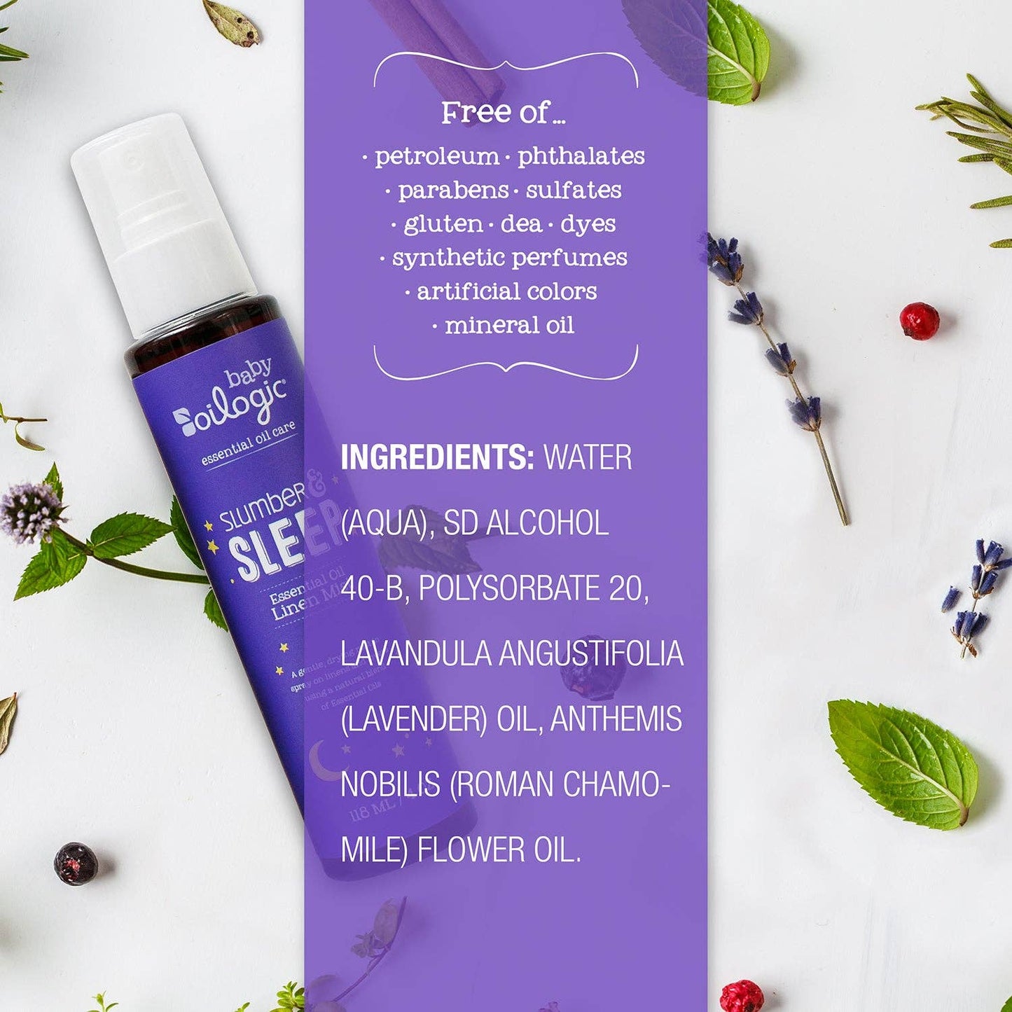 Oilogic Baby & Kid Solutions - Slumber & Sleep Essential Oil Linen Mist