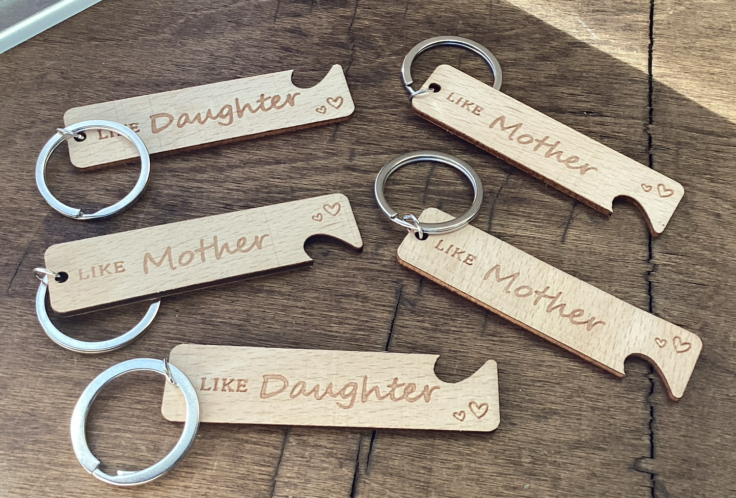 Mother Daughter Keychains