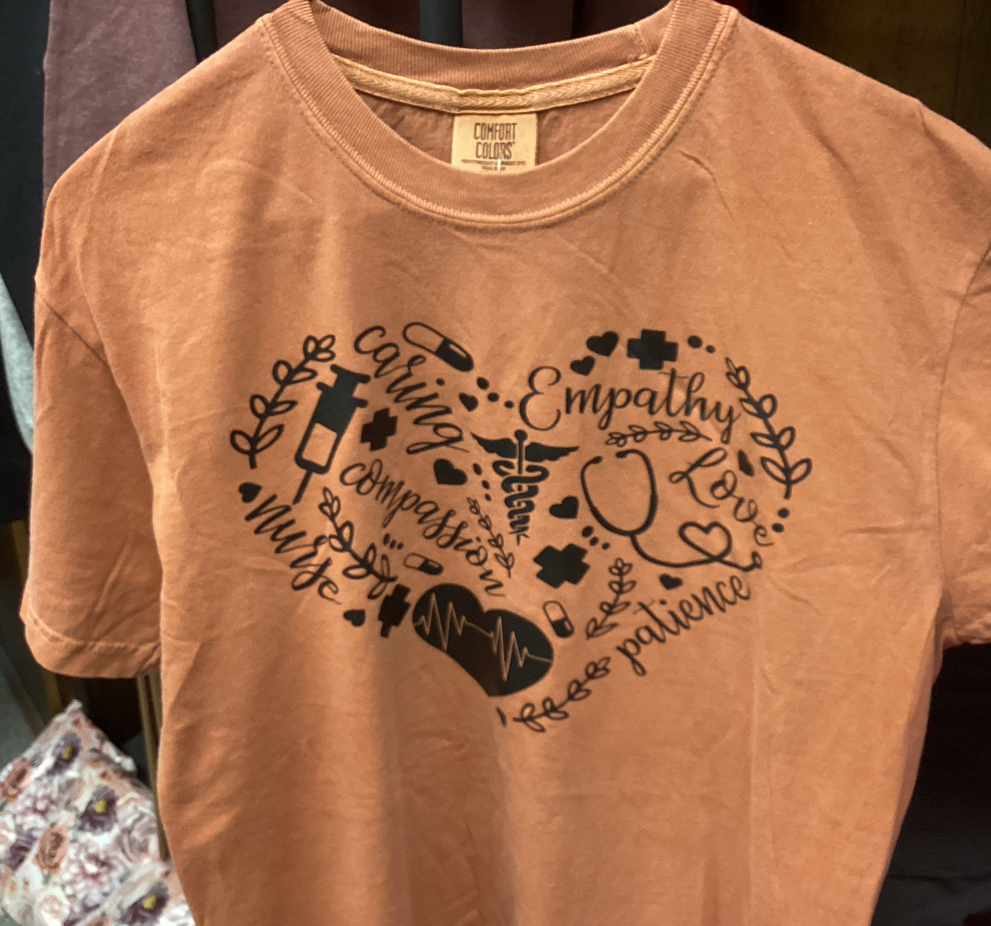 Nurse Quality Heart Orange Tee