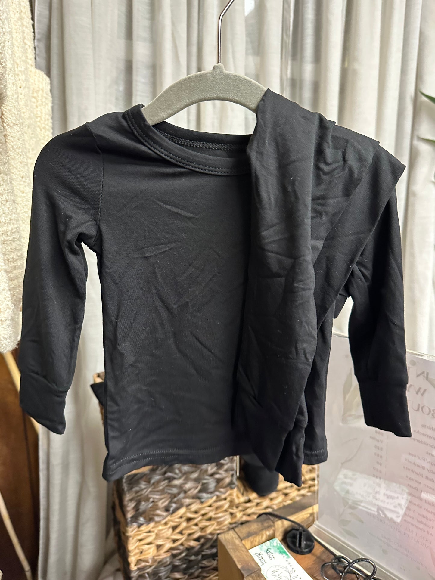 Black bamboo Pj set
