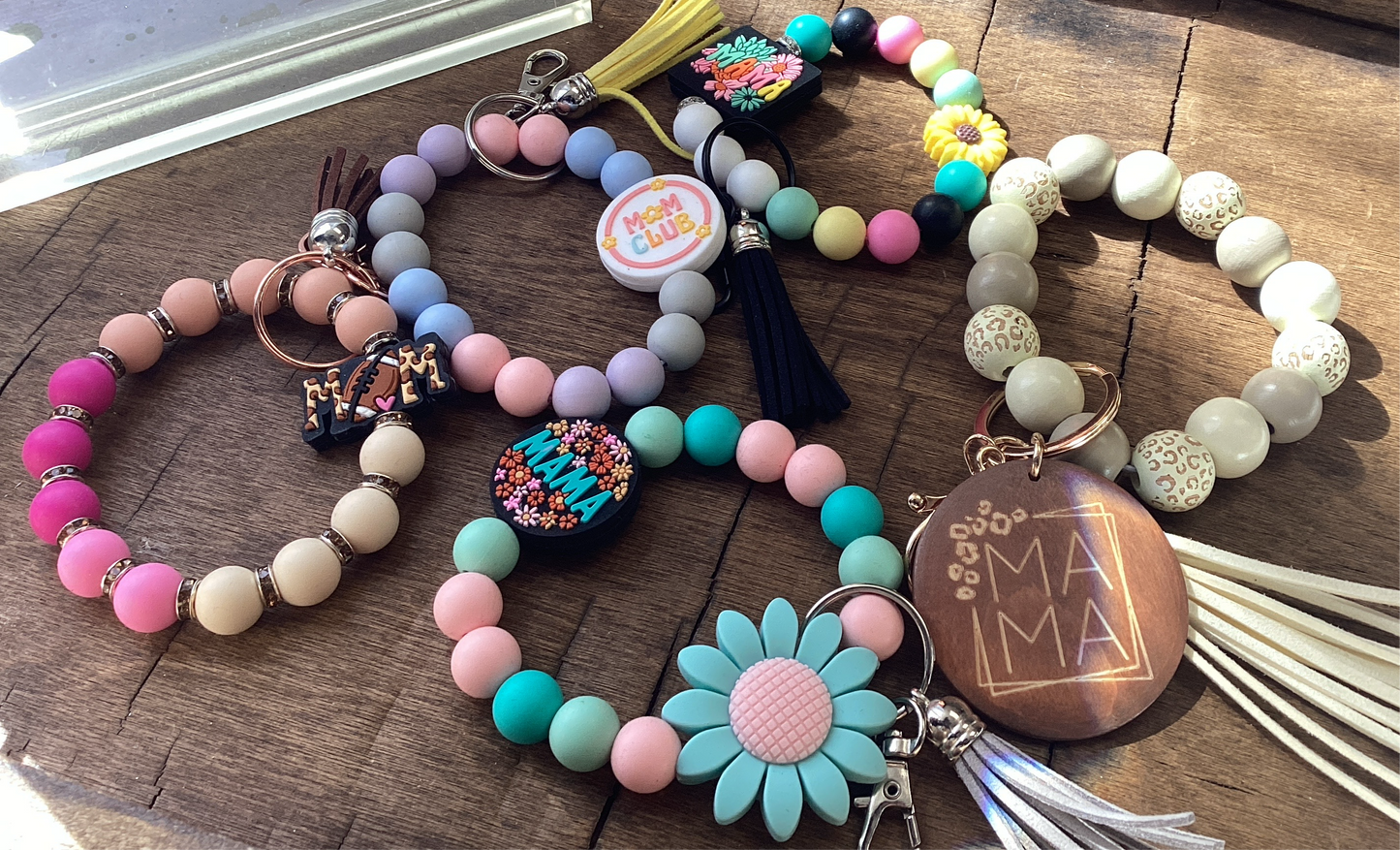 Mama Beaded Keychains