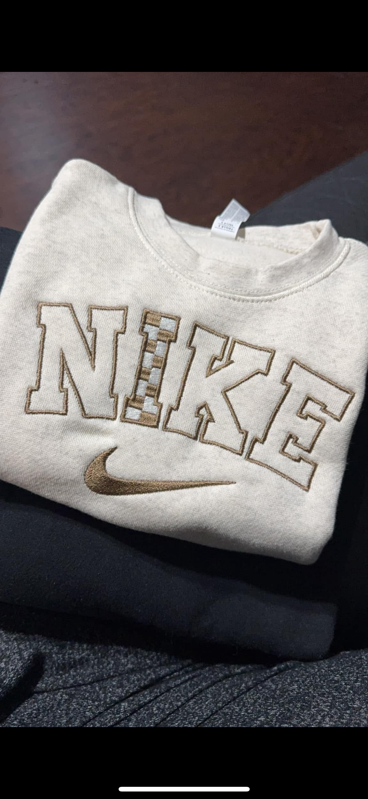 Toddler embroidered crew