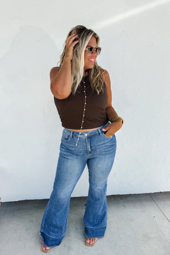Blakey Medium Wash Flare Jeans - ON SALE