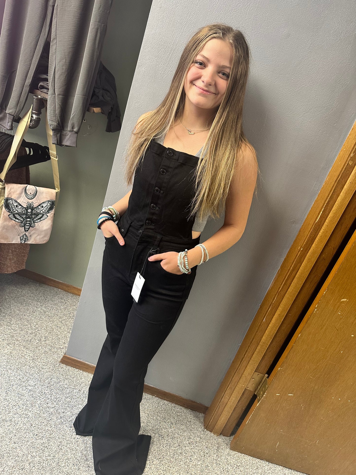 Judy blue black overalls