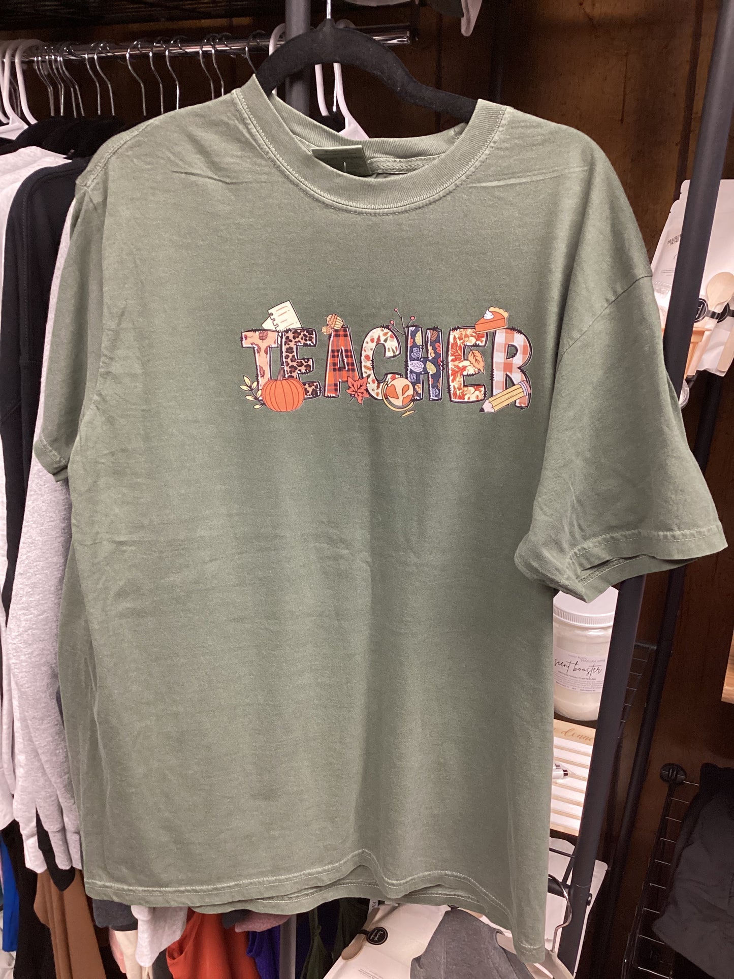 Fall Teacher Bay Color Comfort Colors Tee