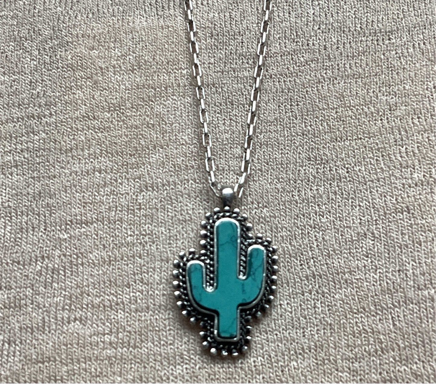 Turquoise Cactus Necklace