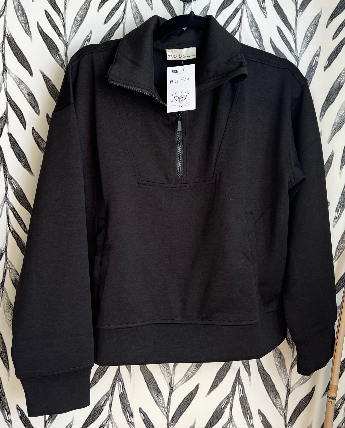 Scuba half zip pullovers with pockets