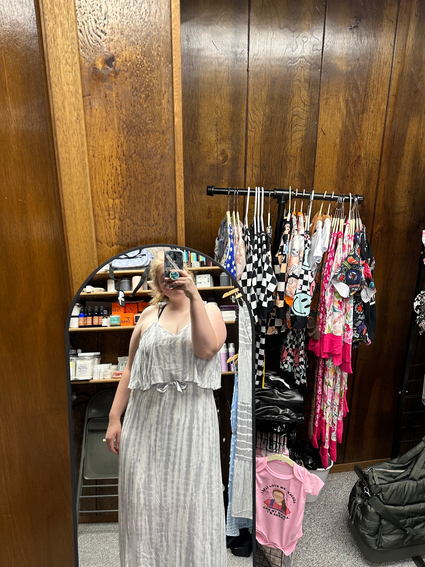 Style Lush grey tie dye dress