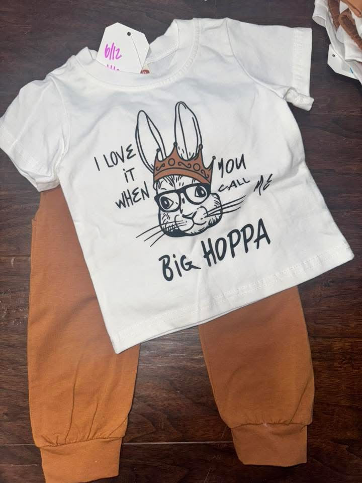 Rose Cuddles Big Hoppa Easter pant set
