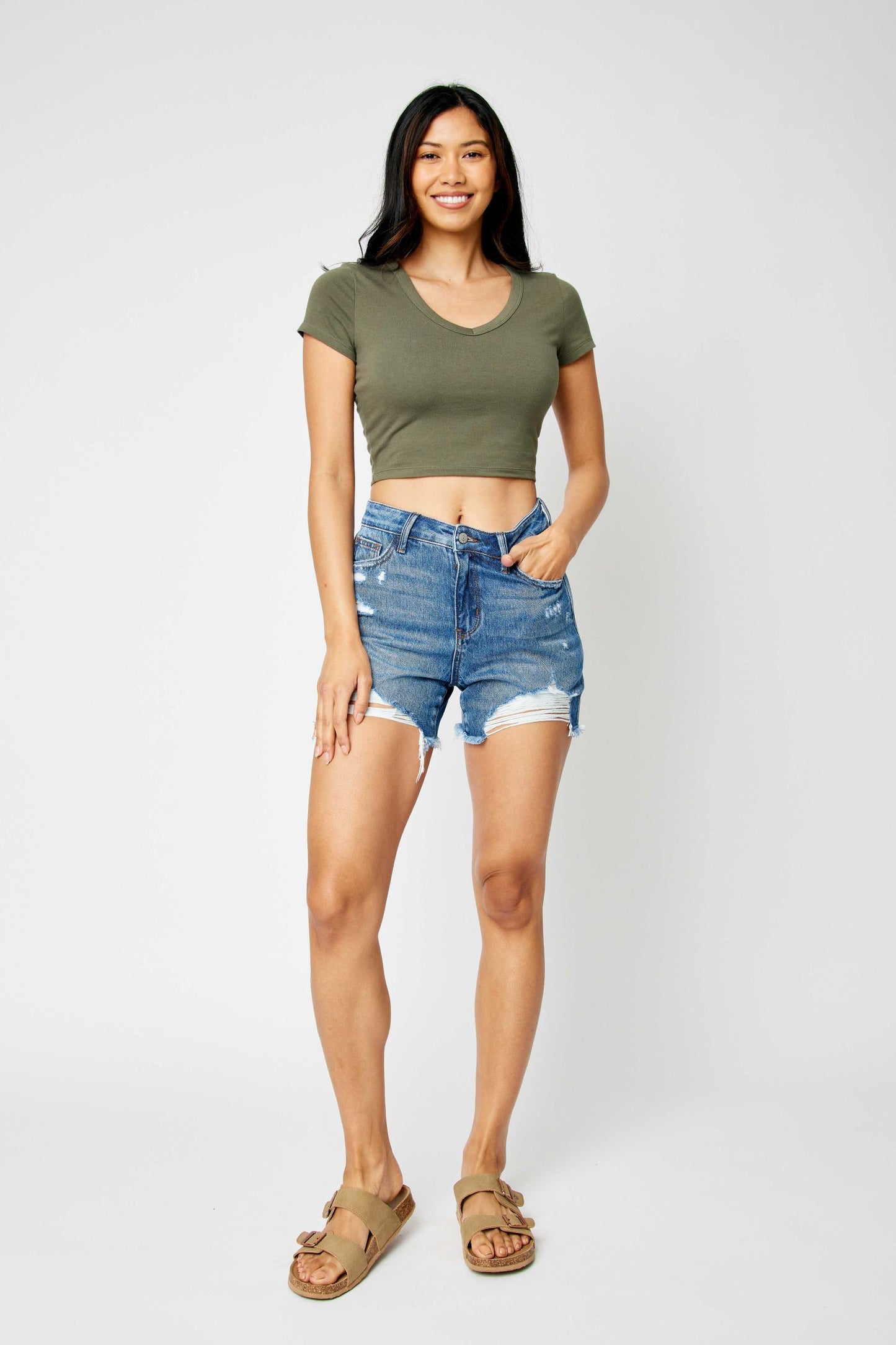 Judy blue rigid magic shorts