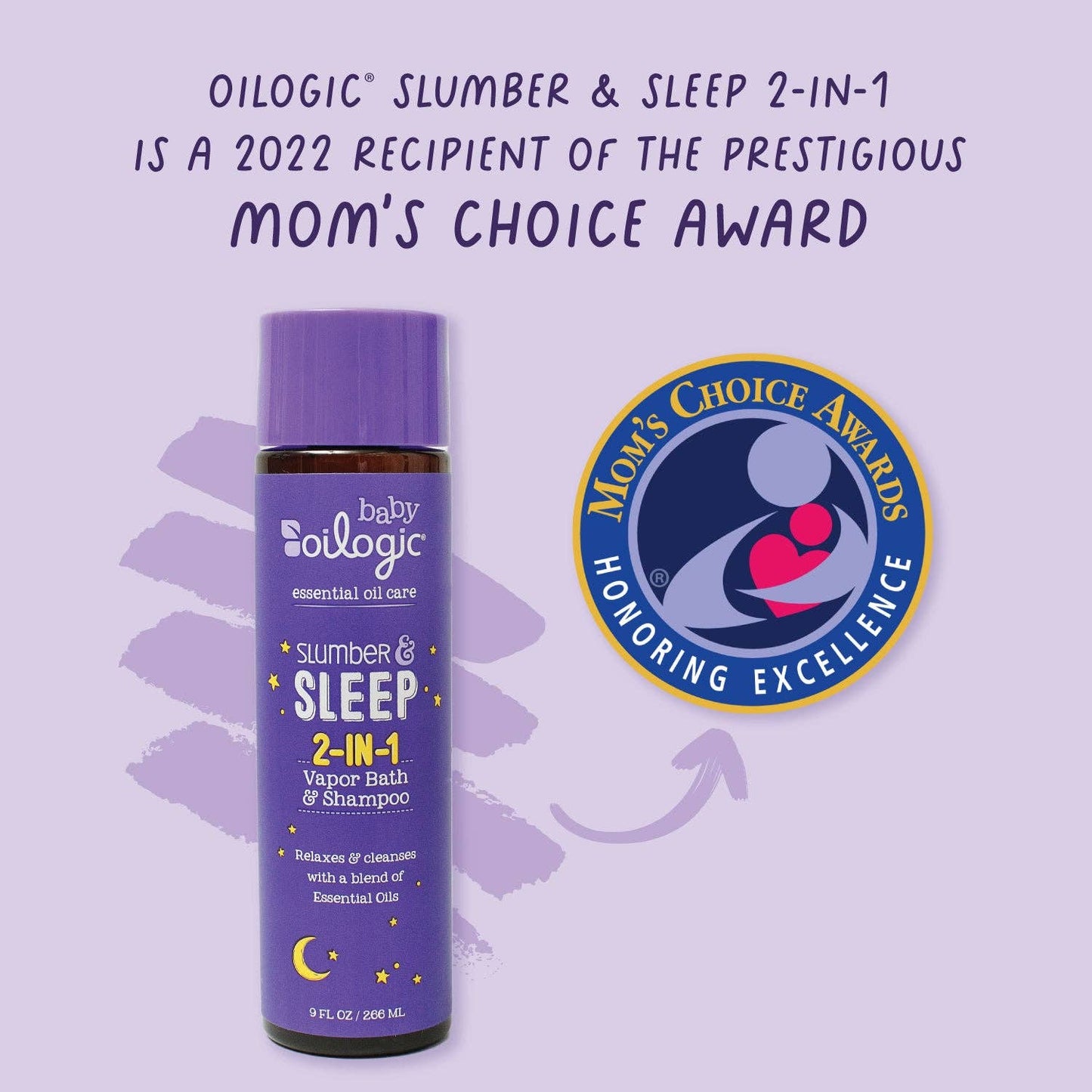 Oilogic Baby & Kid Solutions - Slumber & Sleep 3-in-1 Vapor Bath, Shampoo & Body Wash