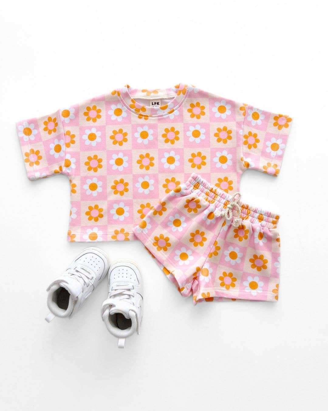 Lucky Panda Kids - Shorts Set | Retro Daisy: 5T