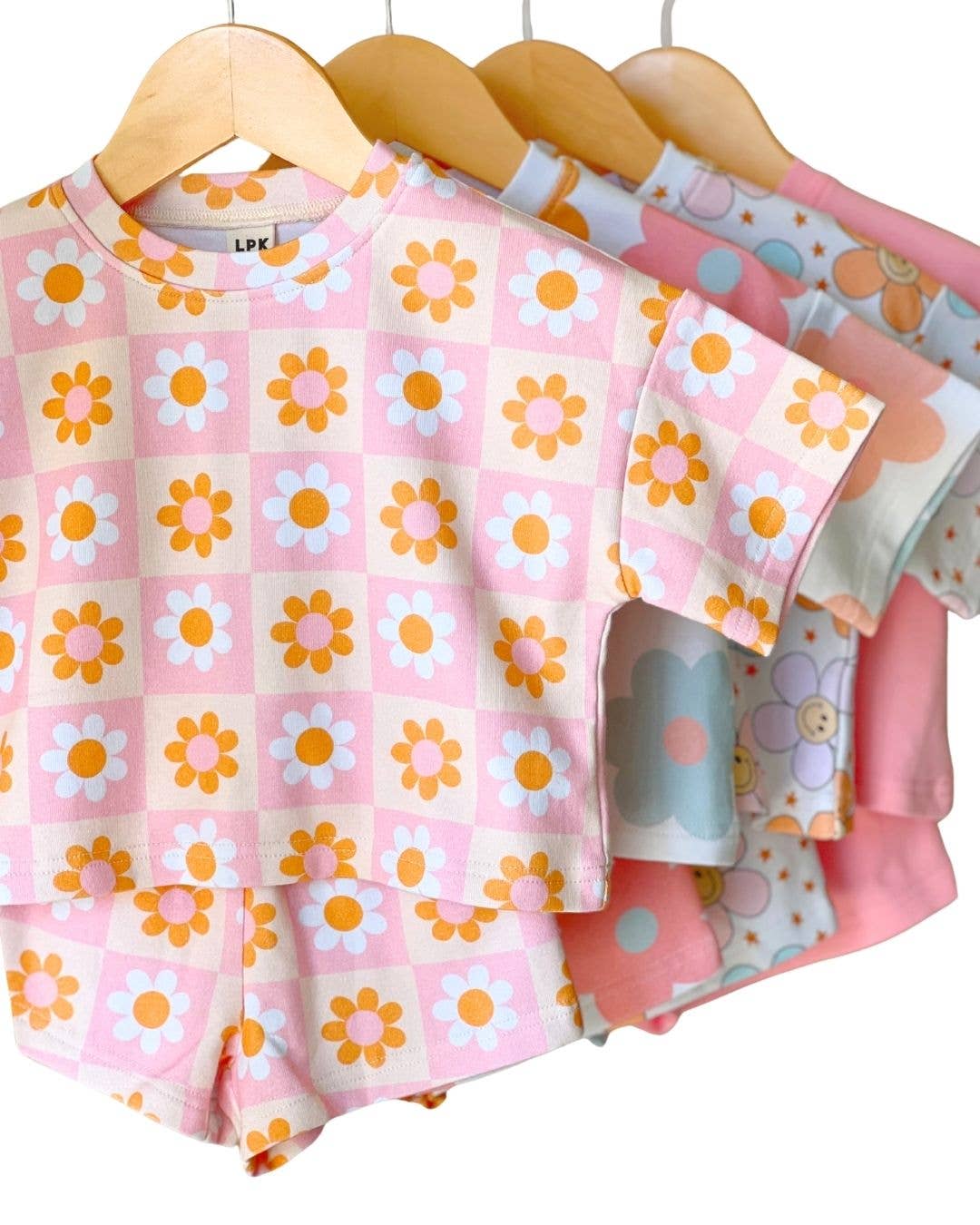Lucky Panda Kids - Shorts Set | Retro Daisy: 5T