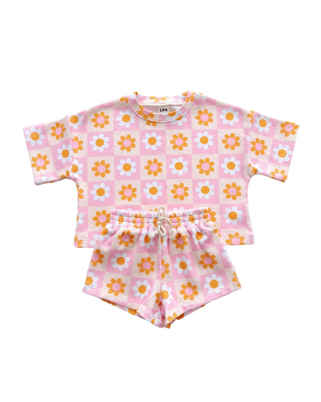 Lucky Panda Kids - Shorts Set | Retro Daisy: 5T