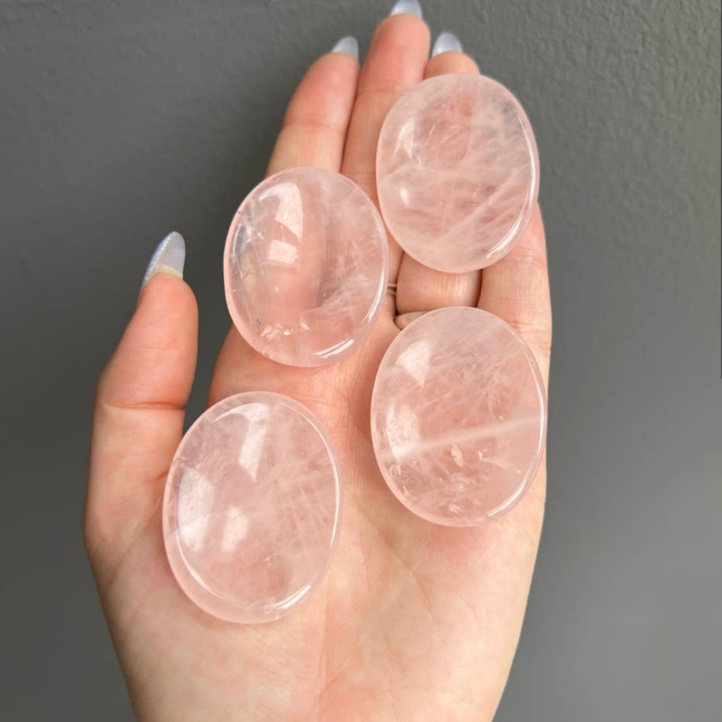 Sapphire & Sage - Rose Quartz Crystal Worry Stone