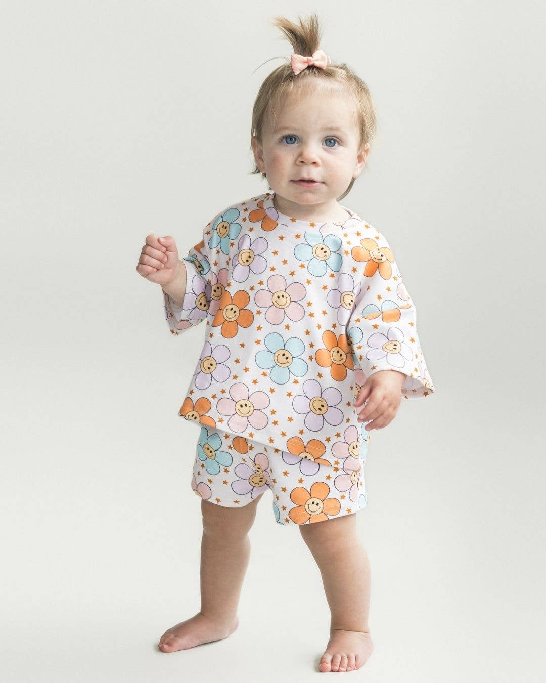 Lucky Panda Kids - Shorts Set | Ditzy Daisy: 5T