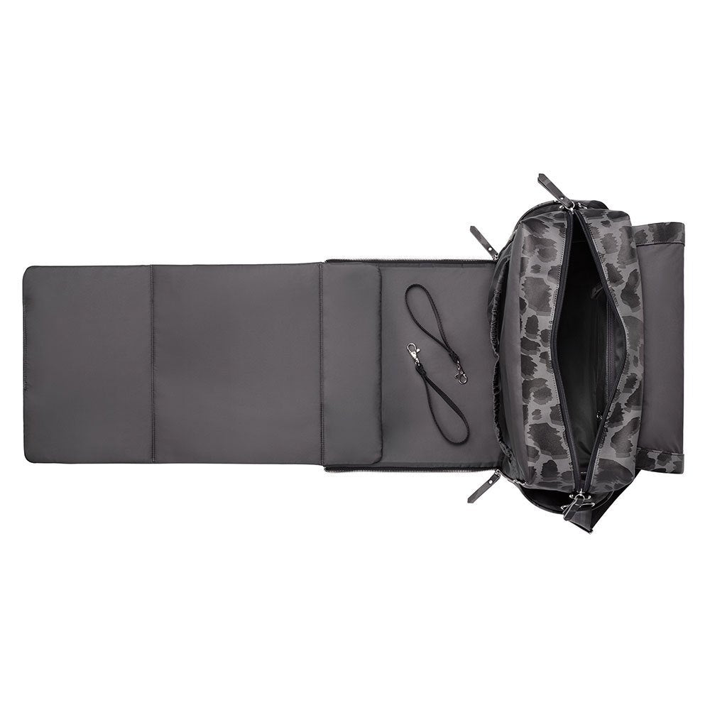 Shadow Leopard Boxy Backpack Diaper Bag