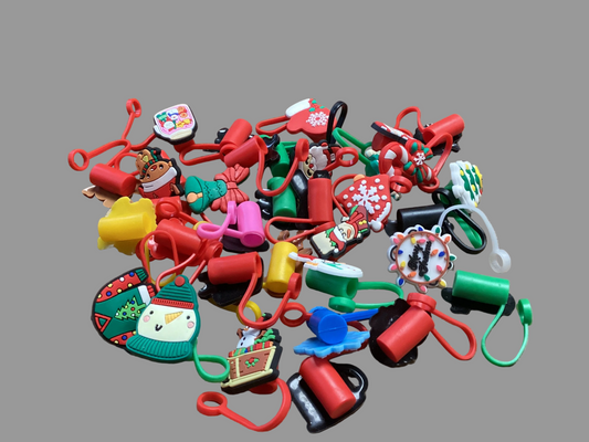 Christmas Straw Toppers