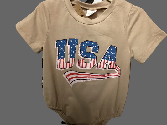 USA Bubble Romper