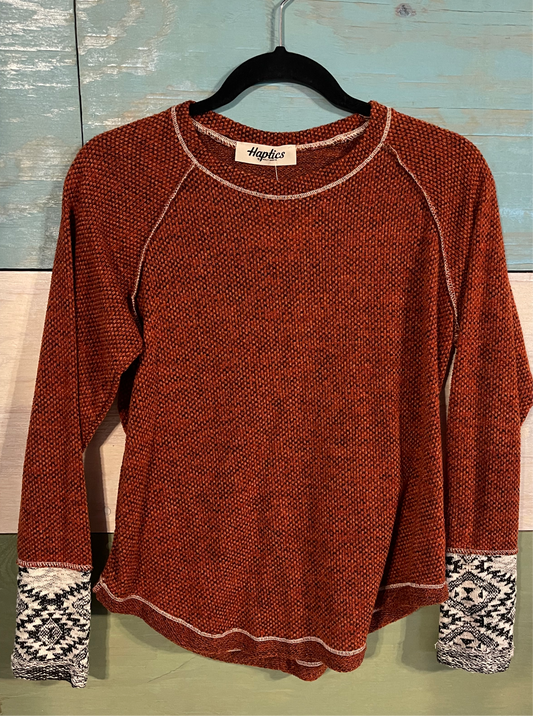 Haptics Sweater with Southwest Detail