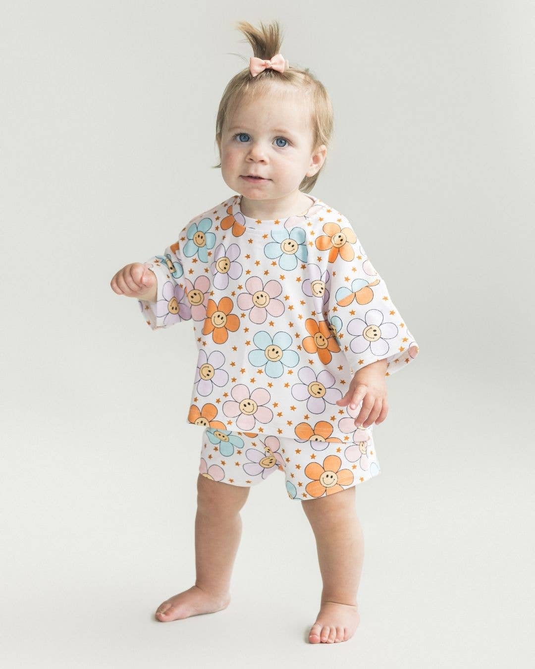 Lucky Panda Kids - Shorts Set | Ditzy Daisy: 5T