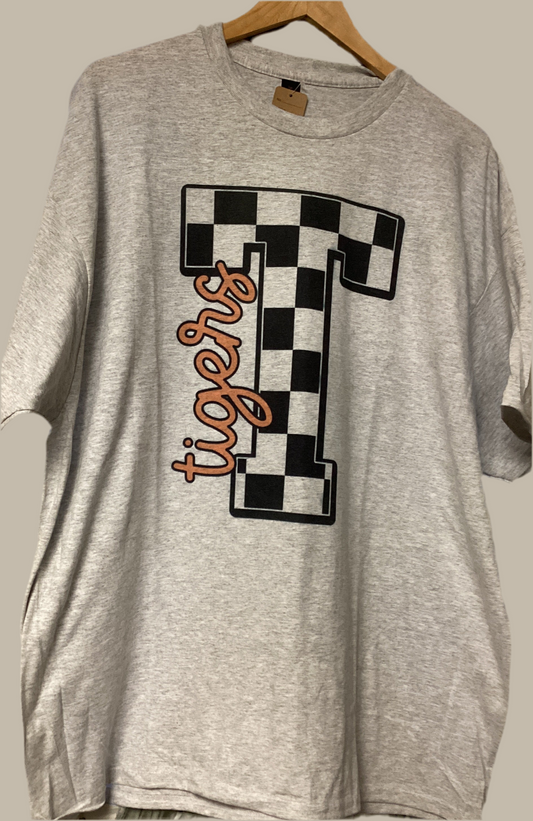 Checkered T Tiger tshirt