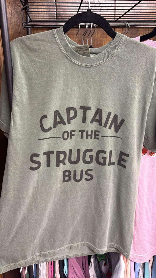 Captain Struggle Bus tee- Med