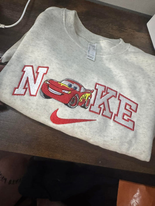 Kids embroidered crew